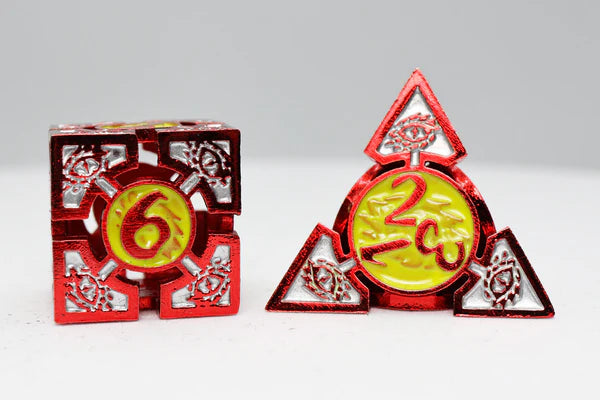 Oculus: Ablaze - Metal RPG Dice Set