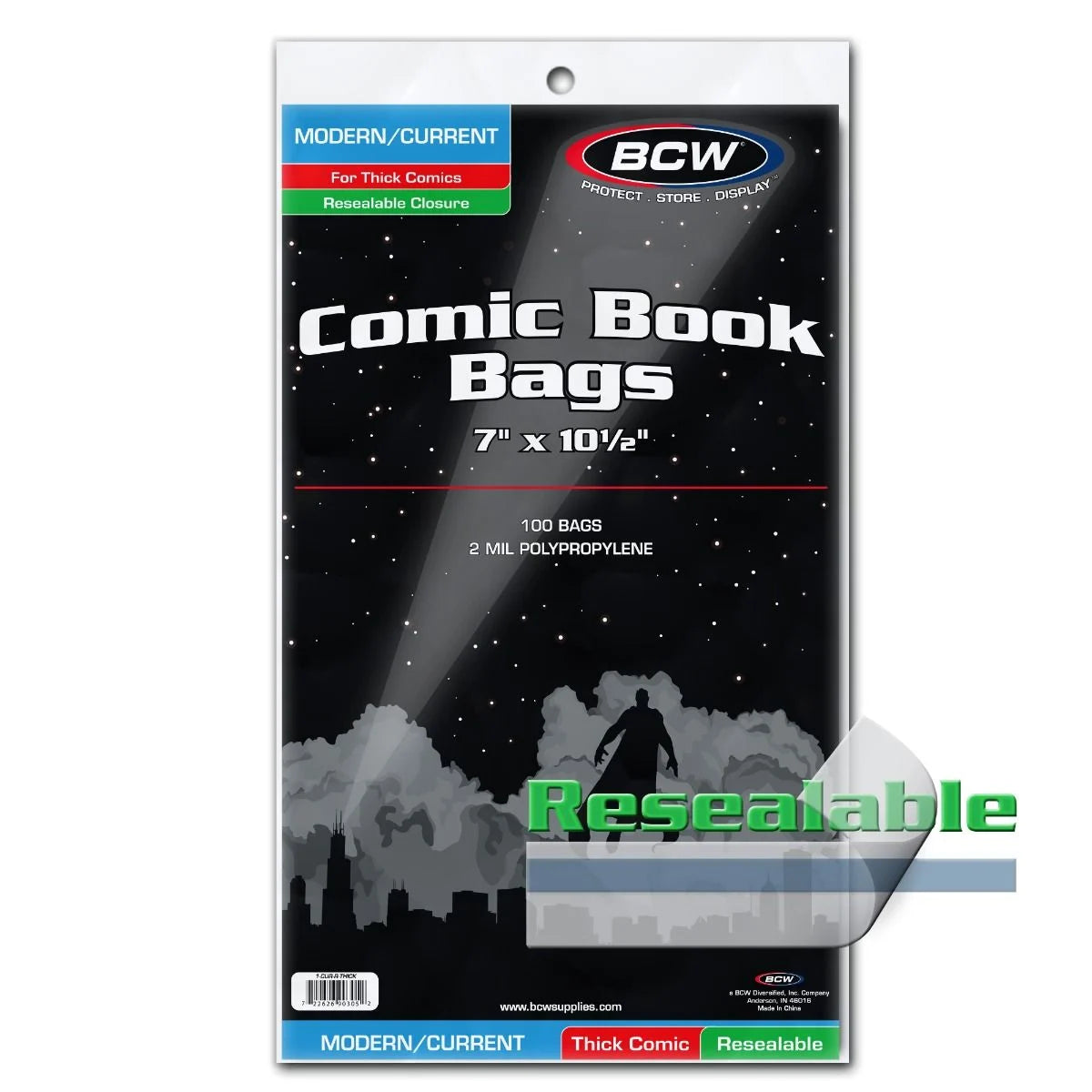 BCW Comic Book Bags: Modern/Current (100)