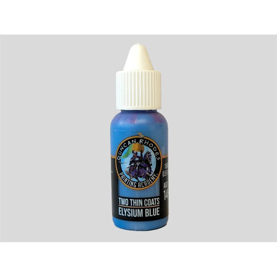 elysium blue - two thin coats