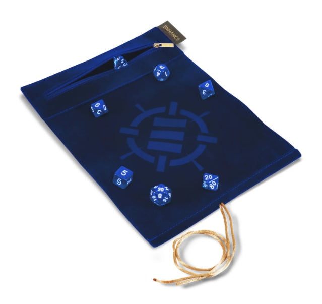 Roll on a Scroll: Dice Case and Dice Set - Blue (7)