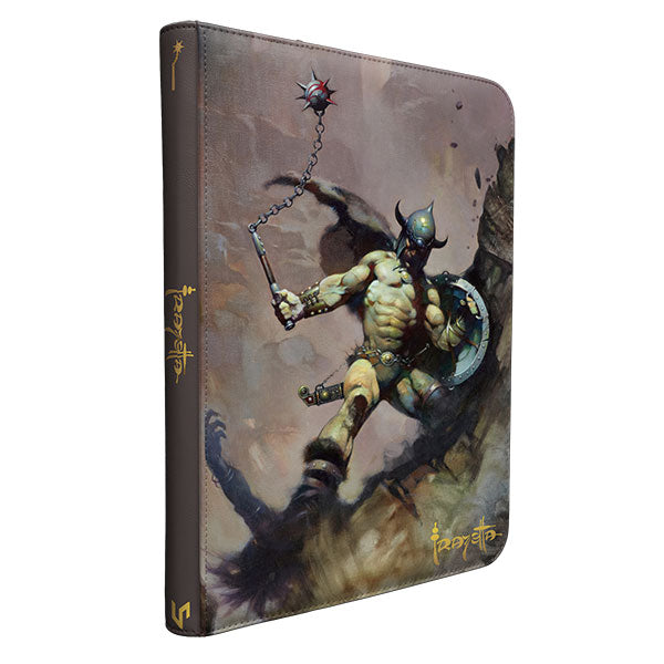 Ultra Pro Binder: 9-Pocket Premium Zippered- Artist Spotlight: Frank Frazetta- Warrior with Ball and Chain