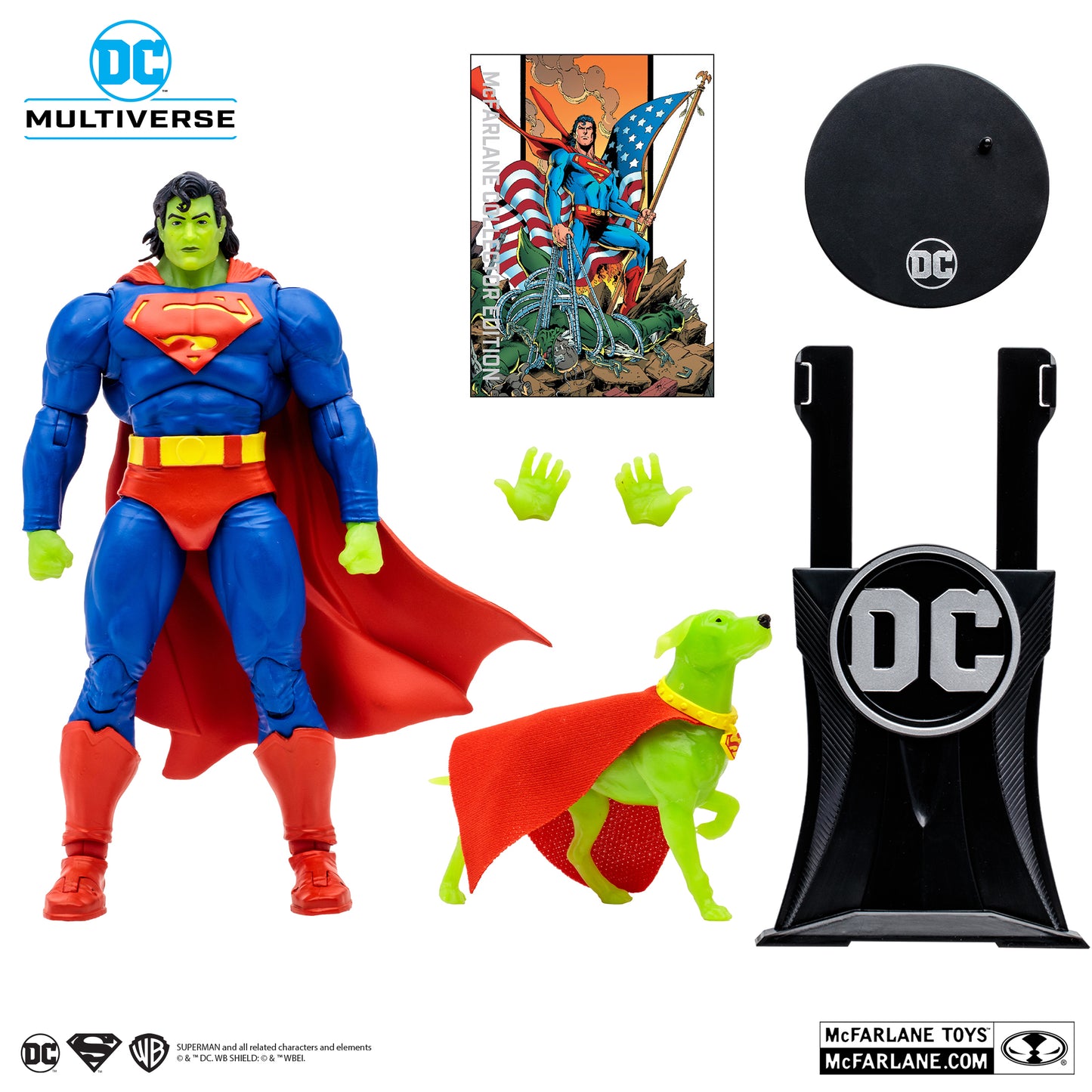 Platinum Edition DC Multiverse McFarlane Collector Edititon Superman & Krypto, Return of Superman AF