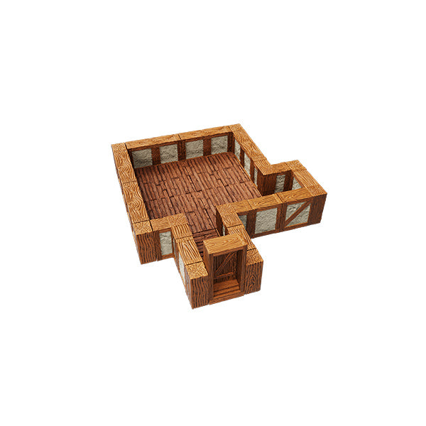 Warlock Tiles: Town & Village- 1 in. Straight Walls Expansion