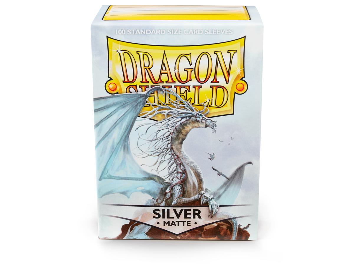 Dragon Shields: (100) Matte Silver
