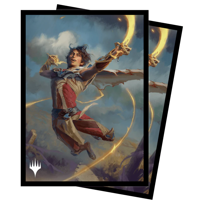 Magic the Gathering: Wilds of Eldraine Kellan, the Fae-Blooded (Adventure Frame) Standard Deck Protector Sleeves (100ct)