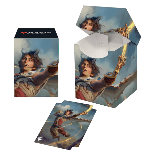 Wilds of Eldraine Kellan, the Fae-Blooded (Adventure Frame) 100+ Deck Box for Magic: The Gathering