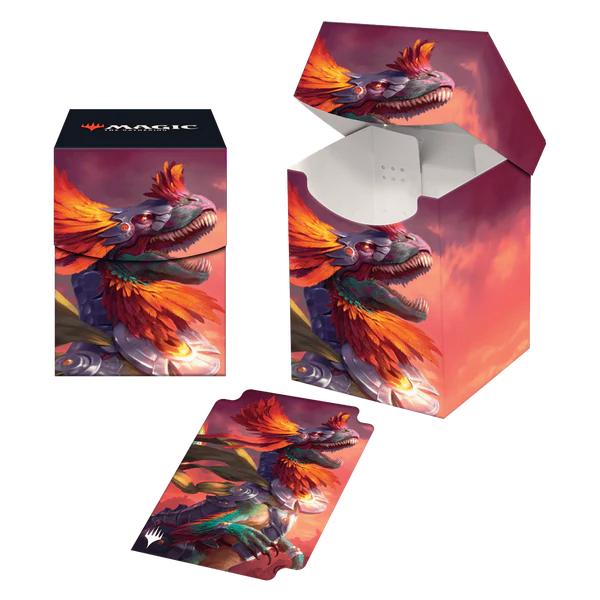 The Lost Caverns of Ixalan Pantlaza, Sun-Favored 100+ Deck Box