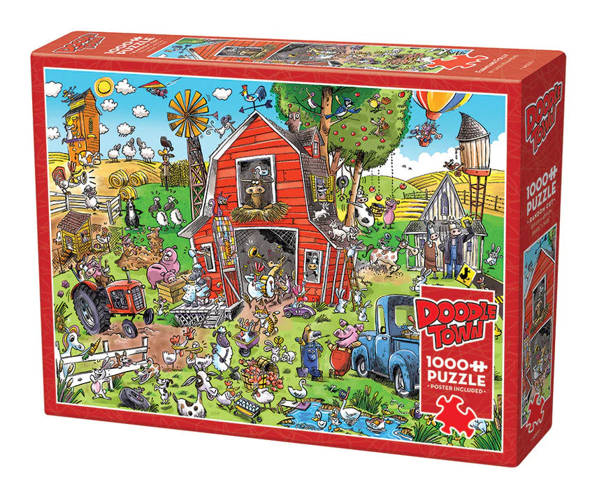 DoodleTown: Farmyard Folly | 1000 Piece Puzzle