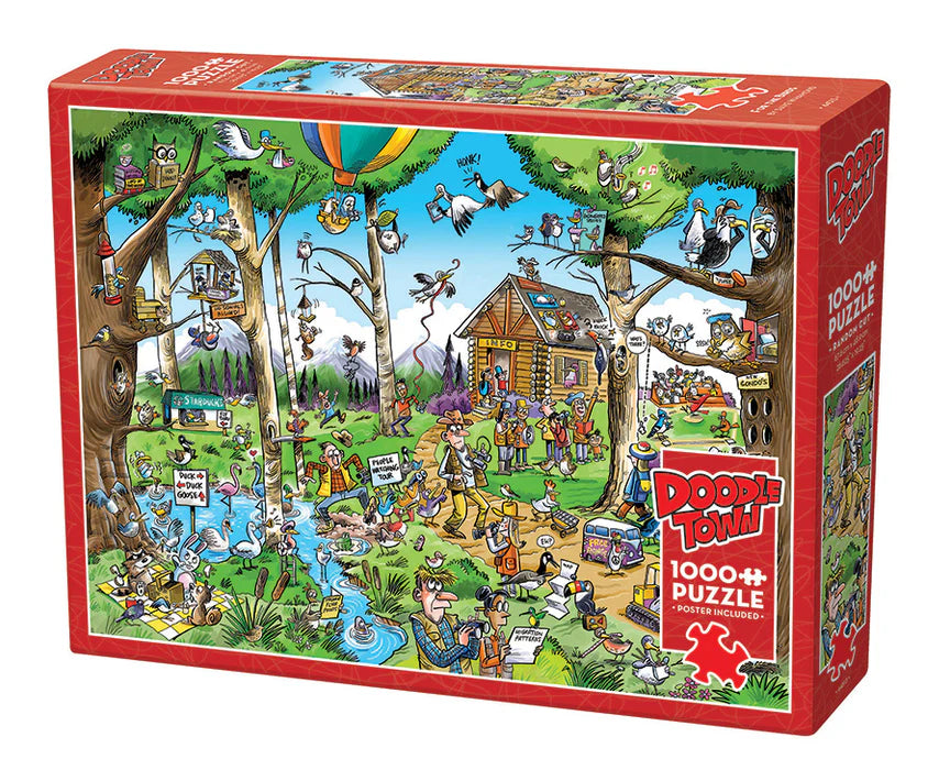 DoodleTown: Birdwatcher's Paradise | 1000 Piece Puzzle