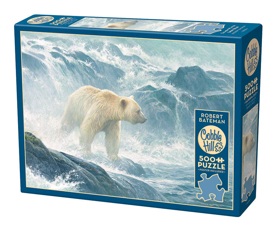 Salmon Watch - Spirit Bear | 500 Piece Puzzles