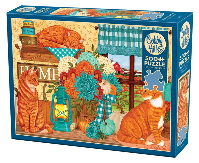 Pumpkin Patch Cats | 500 Piece Puzzle