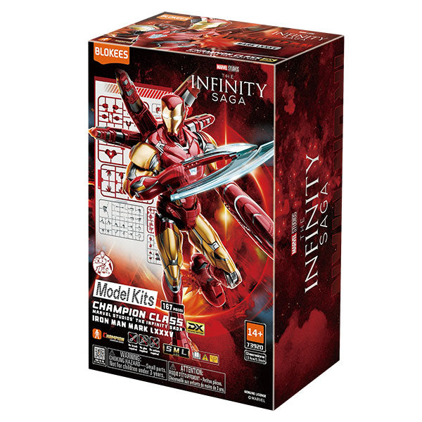 Marvel Blokees: 5.3-inch Champion Class Model Kit- CC-EX01 Infinity SAGA Iron Man MK85 EX