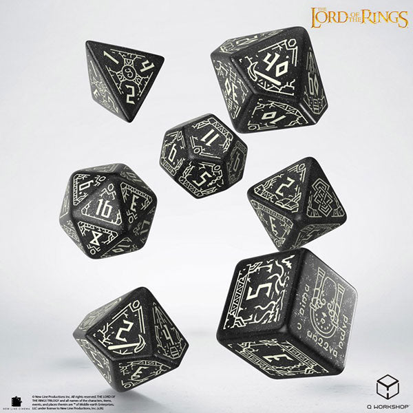7-Die Set: The Lord of the Rings- Moria -Glow in the Dark- Dice Set