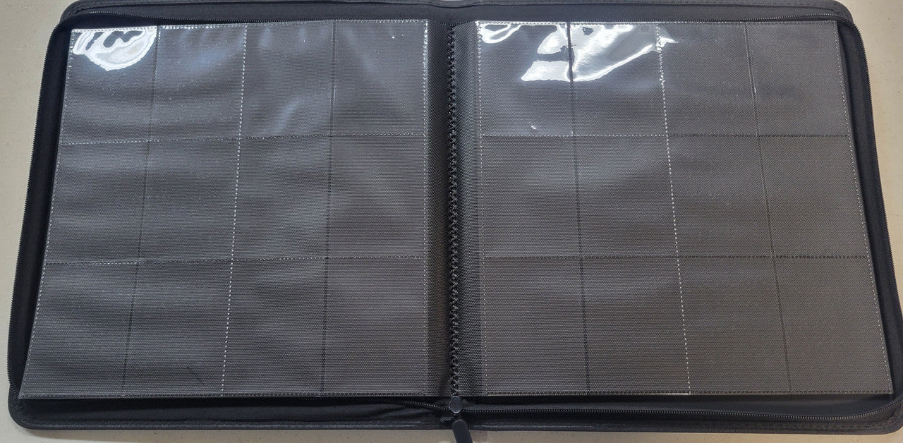 Black 12 Pocket Zipper Binder