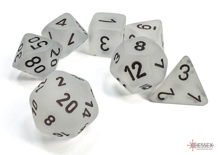Frosted: Clear/Black 7 Piece Poly