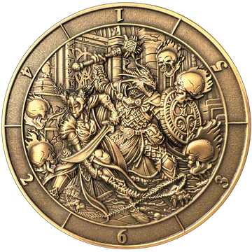 Dice Coin: d6 Battle Scene