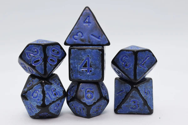 Foam Brain Games TImeworn Blue RPG Dice Set