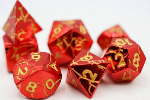 Foam Brain Games: Ruby Quarry Metal RPG Dice Set