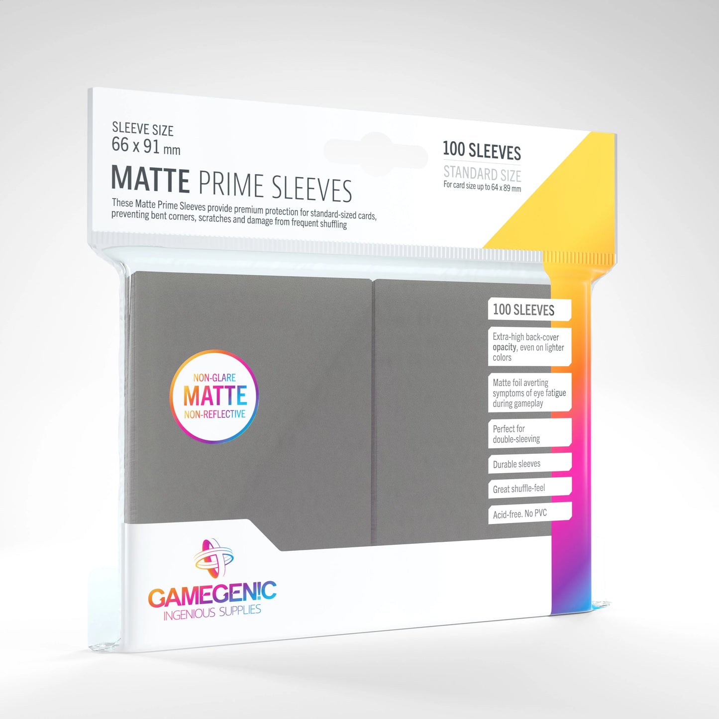 MATTE Prime Sleeves: Dark Gray