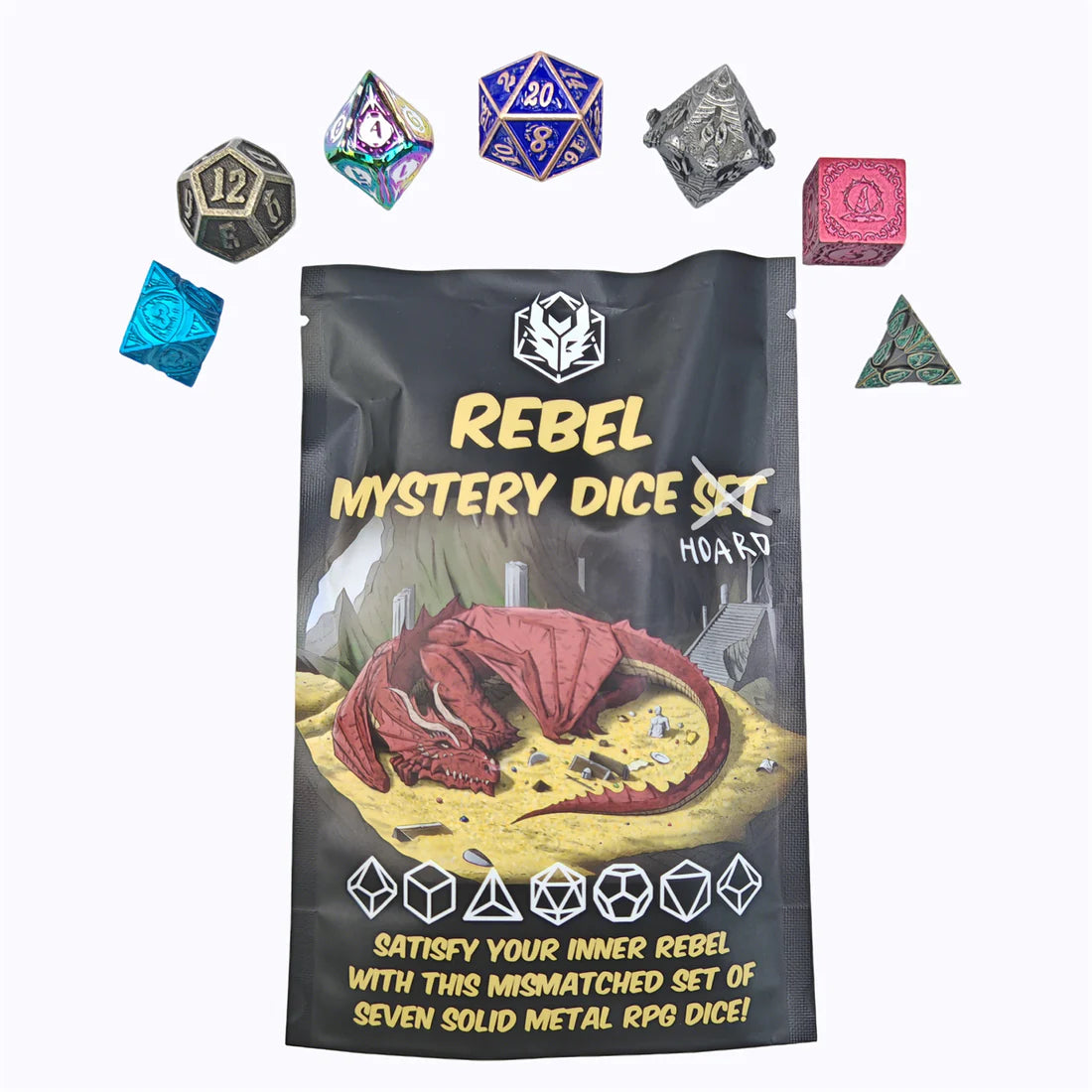 Mystery Pack Full Set Non-matching Solid Metal Dice