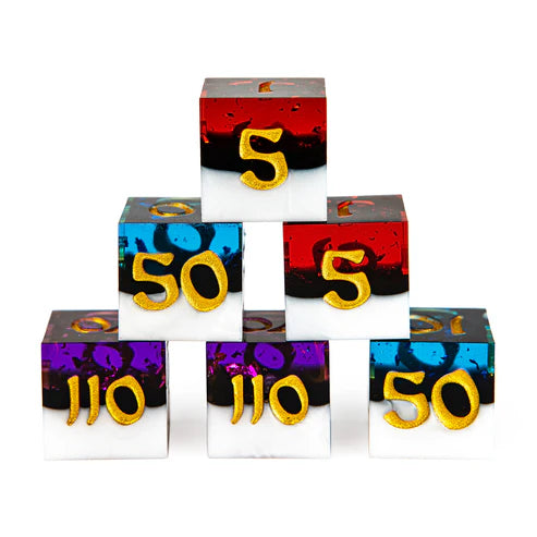 TCG Damage Counter Dice Set - Variety