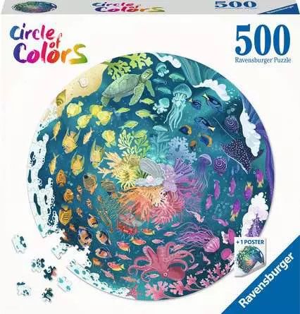 Jigsaw Puzzle Circle of Colors - Ocean - 500 Pieces Puzzle