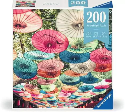 Jigsaw Puzzle Puzzle Moments: Umbrellas - 200 Pieces Puzzle