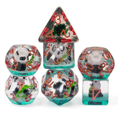 Foam Brain Games Panda in Bamboo RPG Dice Set