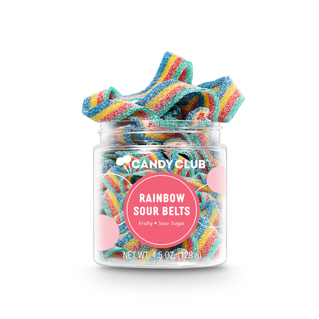 Candy Club - Rainbow Sour Belts