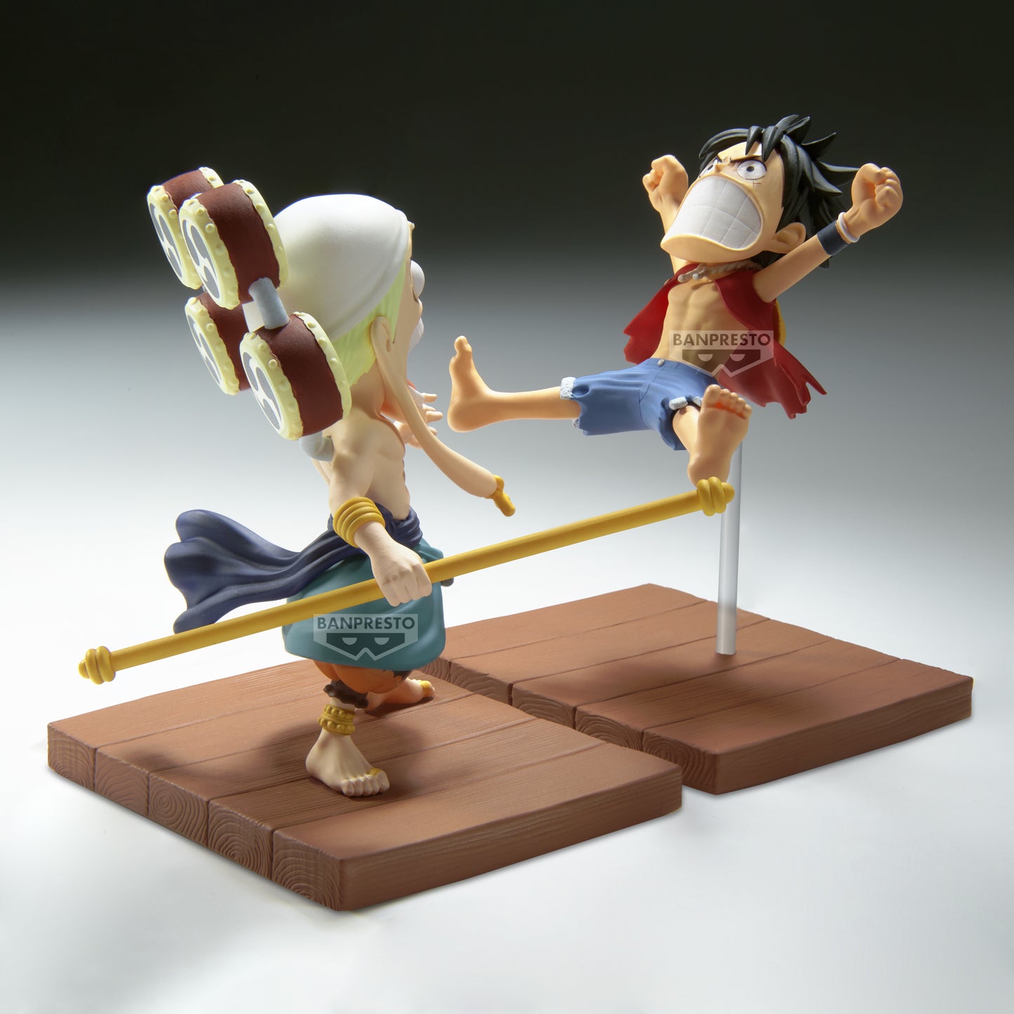 One Piece Log Stories Monkey D. Luffy and Enel Figure