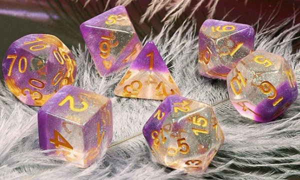 Foam Brain Games: Violet Sunset RPG Dice Set