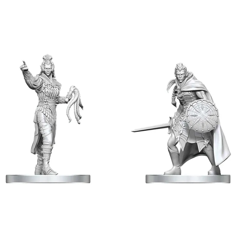 D&D Nolzur's Marvelous Unpainted Minis: Drow Elite Warrior & Drow Priestess of Lolth