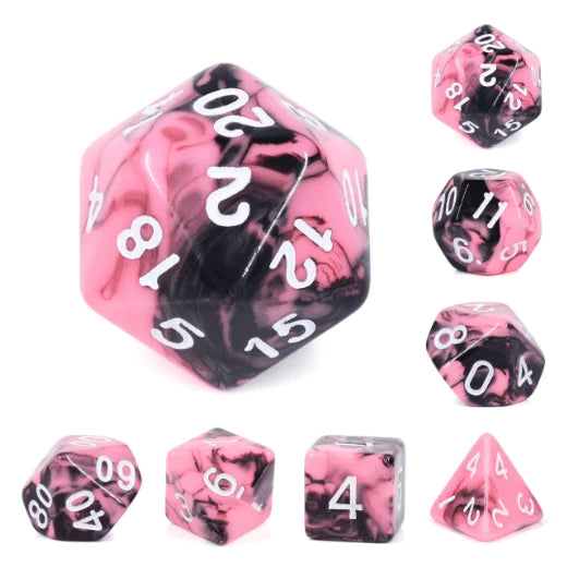 Foam Brain Games: Watermelon Cream RPG Dice Set