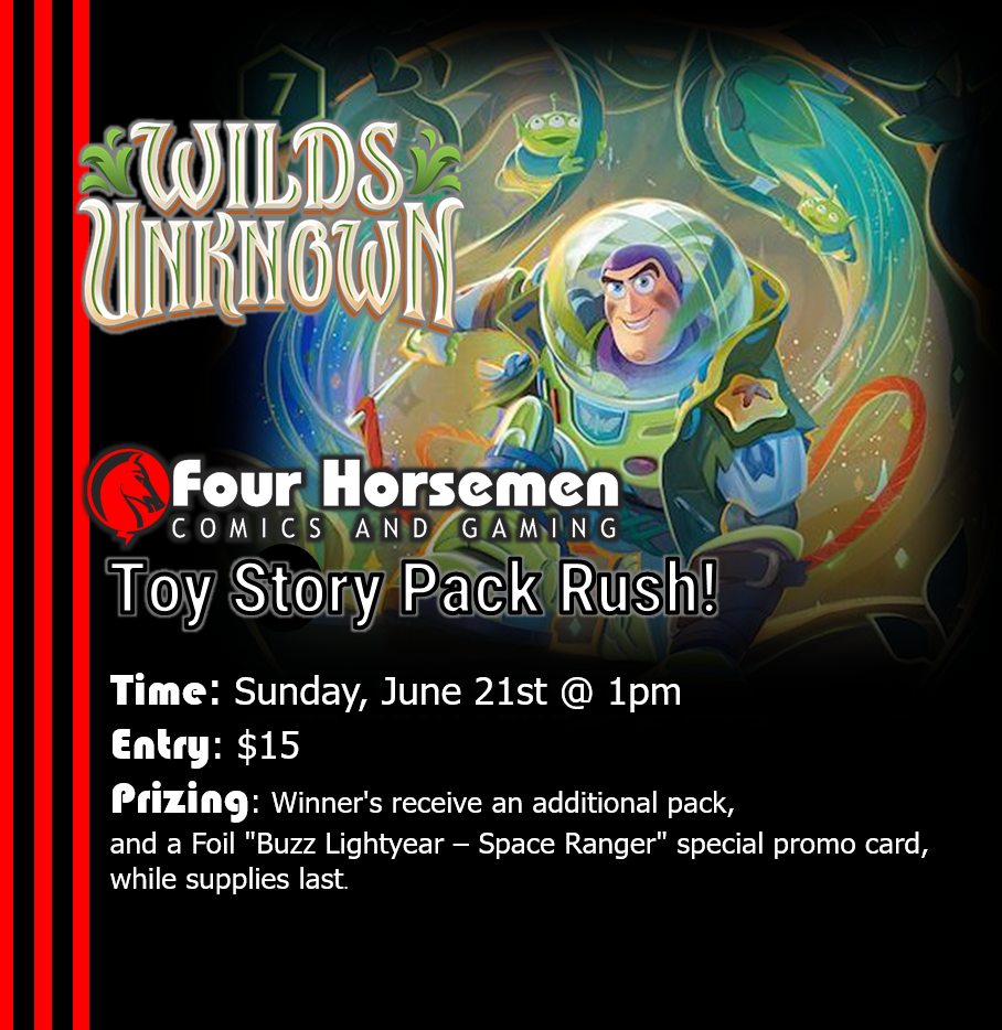 Lorcana: Wilds Unknown - Toy Story Pack Rush - June 21st, 2026