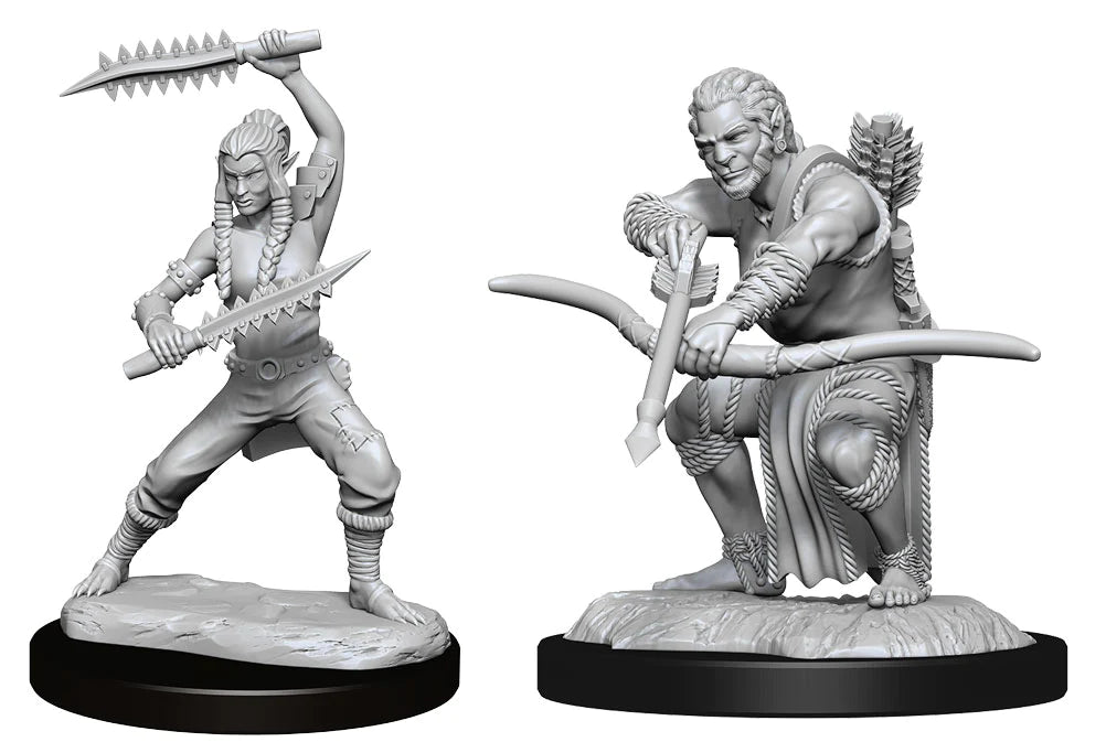 D&D Nolzur's Marvelous Miniatures: Shifter Wildhunt Ranger (Male & Female)