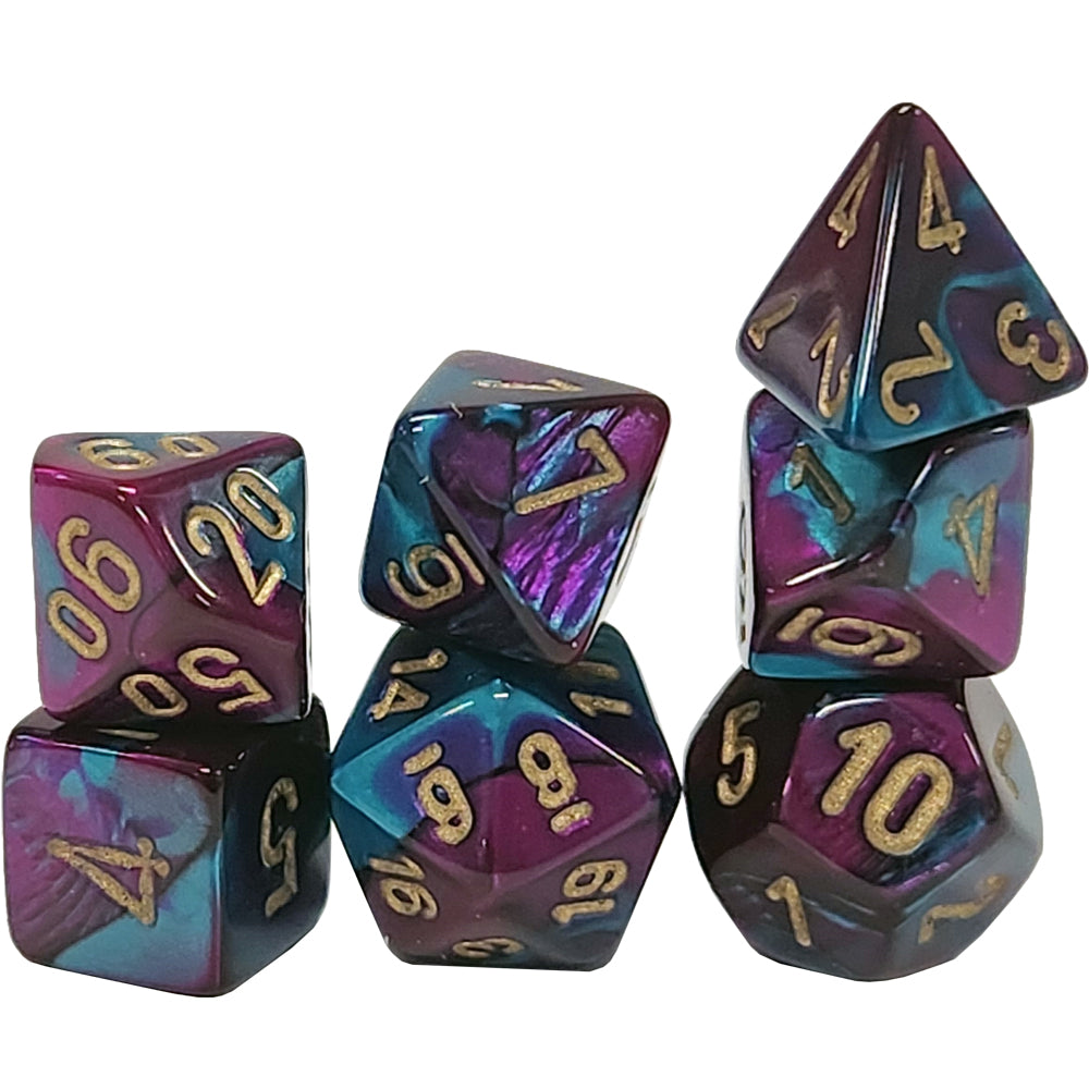 Gemini 5: Mini-Poly Purple Teal/Gold (7)