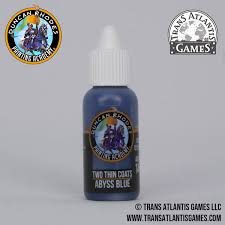 Abyss Blue - two thin coats