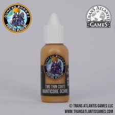 Manticore Ochre - two thin coats