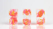 RPG Dice Set (7): Sharp Flamingo