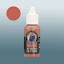 Evil Eye Red - two thin coats