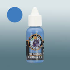 Leviathan Blue - two thin coats