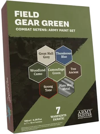 Combat Se7ens: Army Paint Set - Field Gear Green
