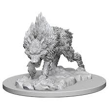 Pathfinder Deep Cuts Unpainted Miniatures: Dire Wolf