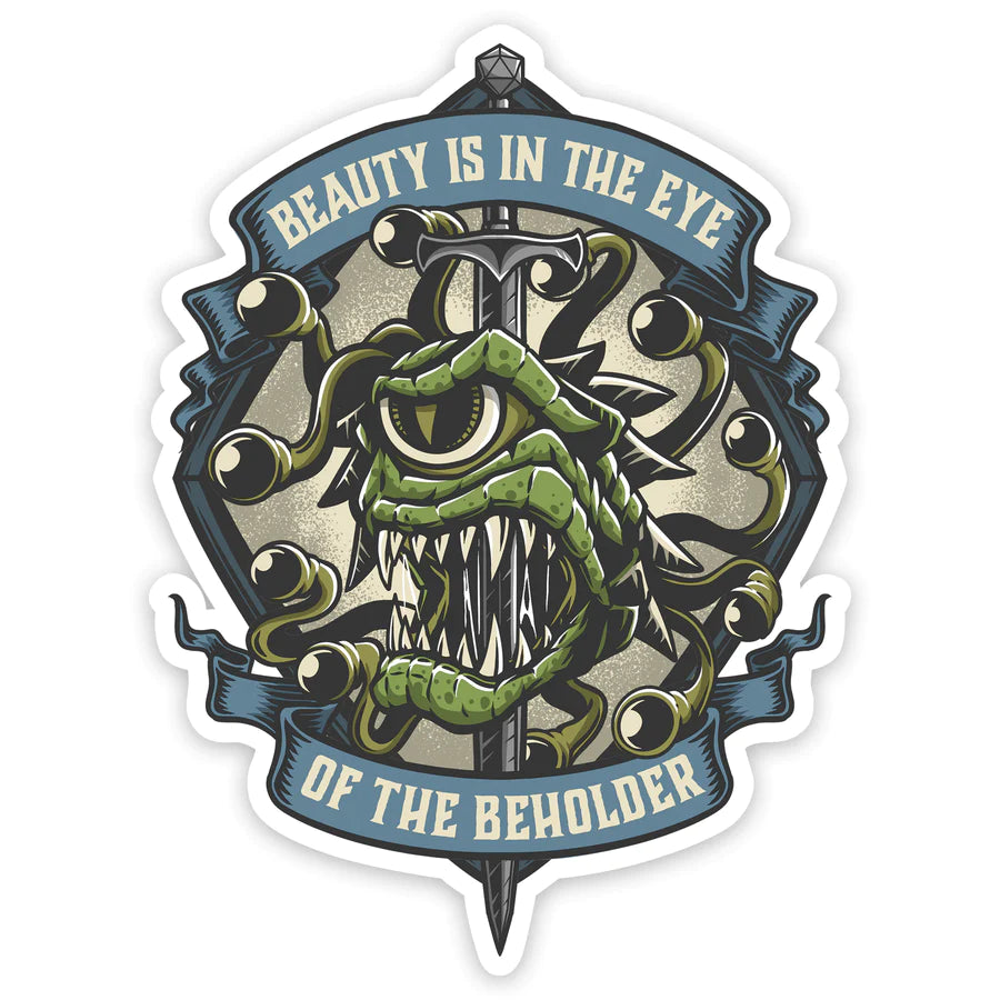 Eye of the Beholder Waterproof Die Cut Vinyl Sticker