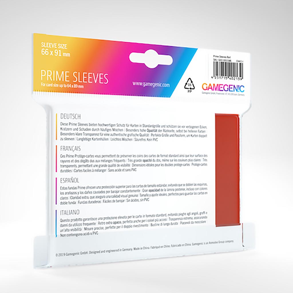 PRIME Sleeves: Red