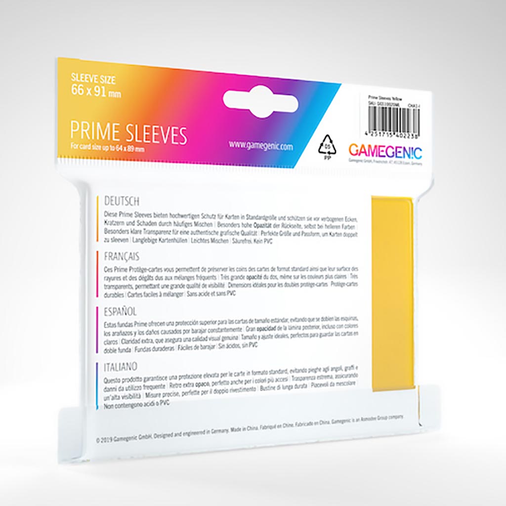 PRIME Sleeves: Yellow