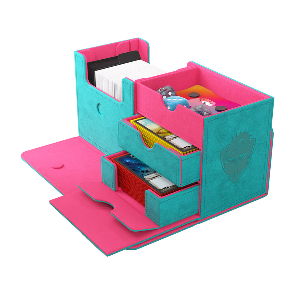 The Academic 133+ XL Deck Box Teal/Pink