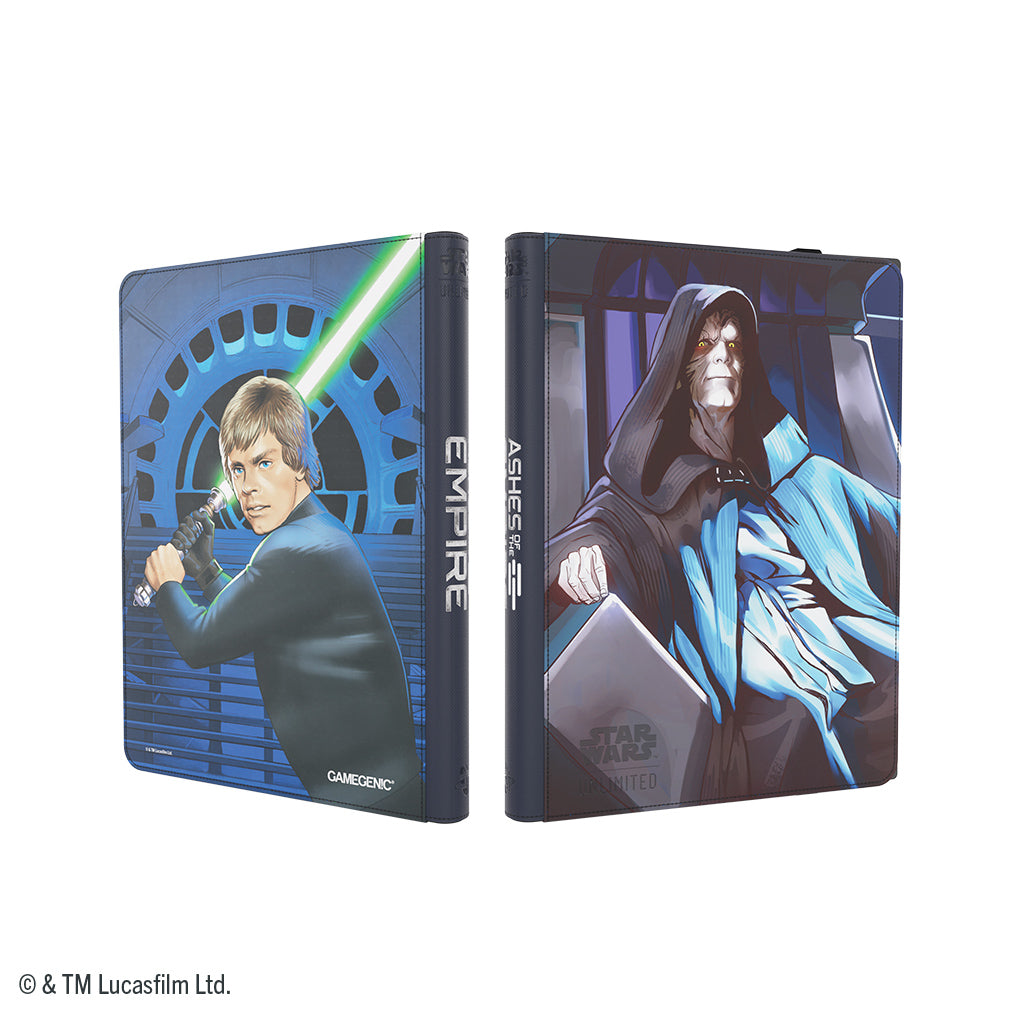 Star Wars: Unlimited- Zip Up Album 18-Pocket- Jedi Luke Skywalker & Emperor Palpatine