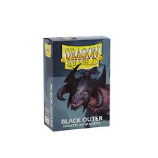 Dragon Shields: (100) Matte Black Outer Sleeves