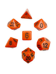 Opaque: Poly Set Orange/Black (7)